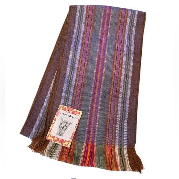 Beautiful alpaca scarf from Ecuador so soft and warm! - Picture 1 of 13
